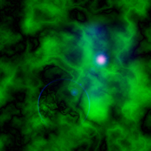Blue Star Nebula background