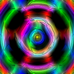 Psychedelic Clock background